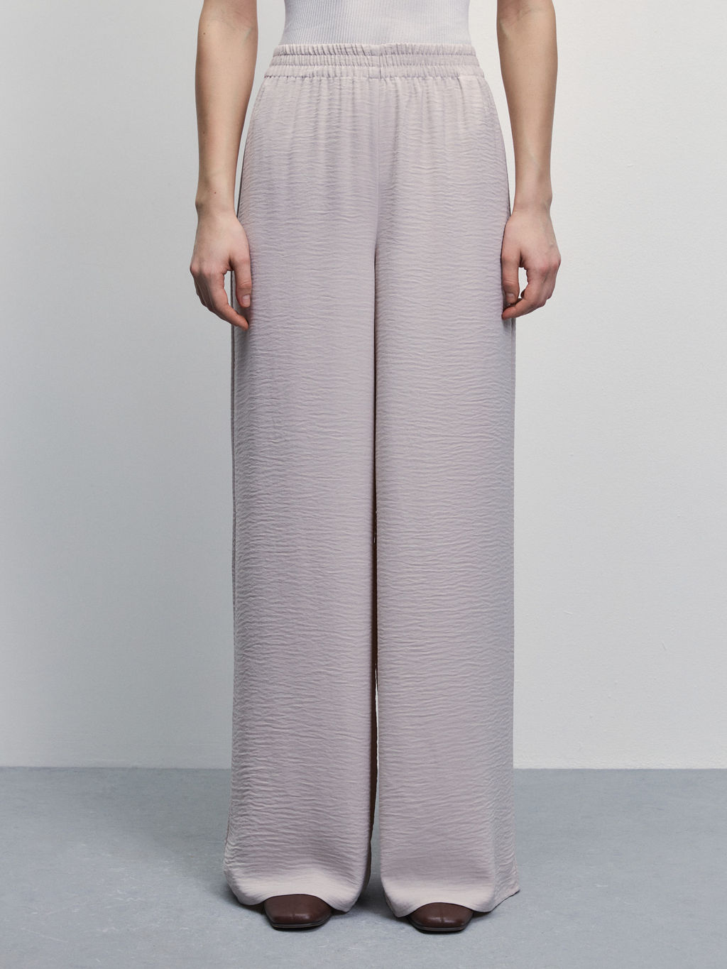 Брюки-палаццо с эластичным поясом / Zarina  фото 2