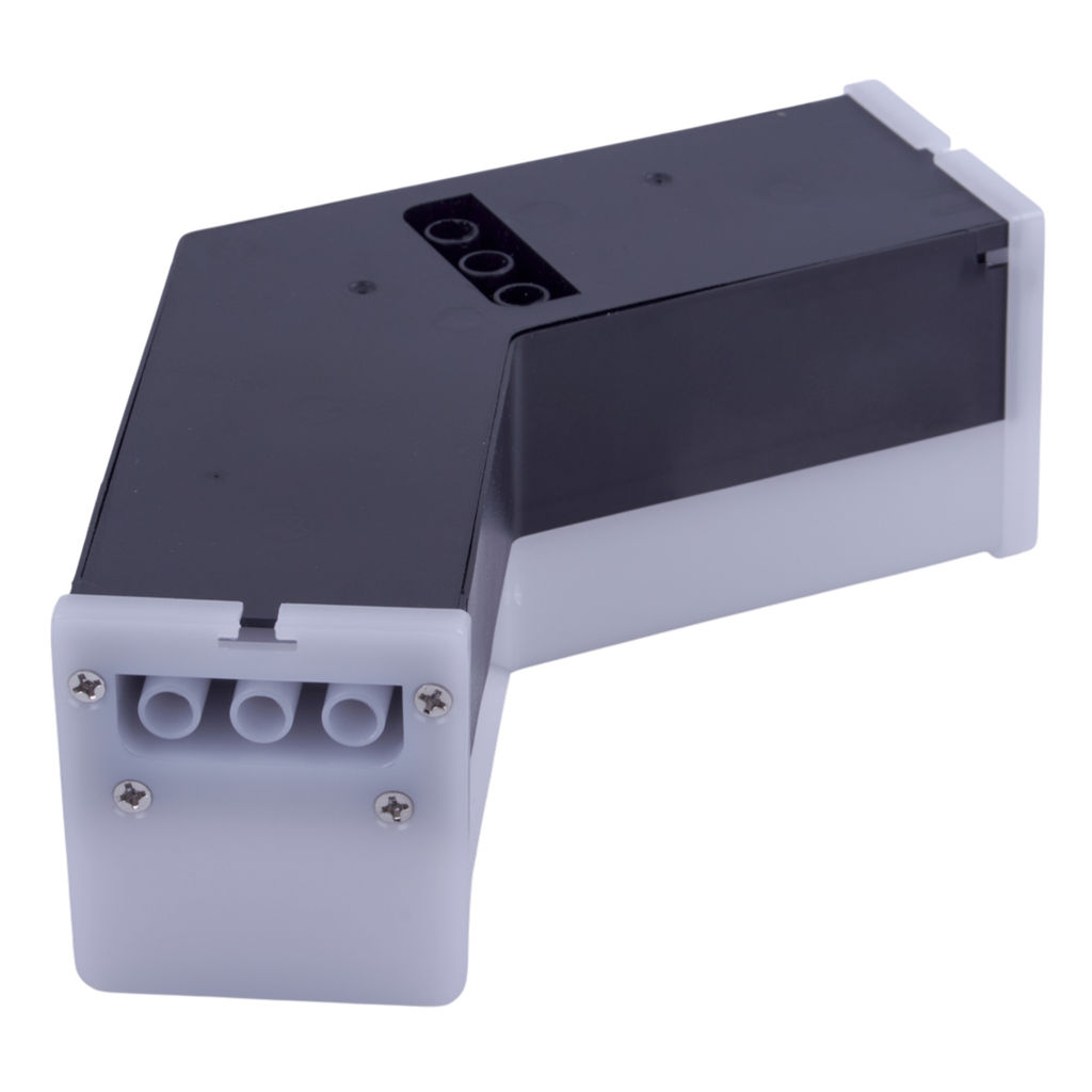 ULO-N11L-8W/6500K/120D IP40 BLACK Светильник светодиодный L-образный. Угол 120 градусов. Белый свет (6500K). 800Лм. Алюминий. Цвет черный. TM Uniel