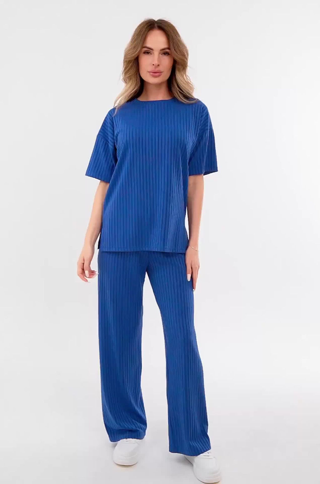 Женский летний костюм лапша с добавлением вискозы Happyfox