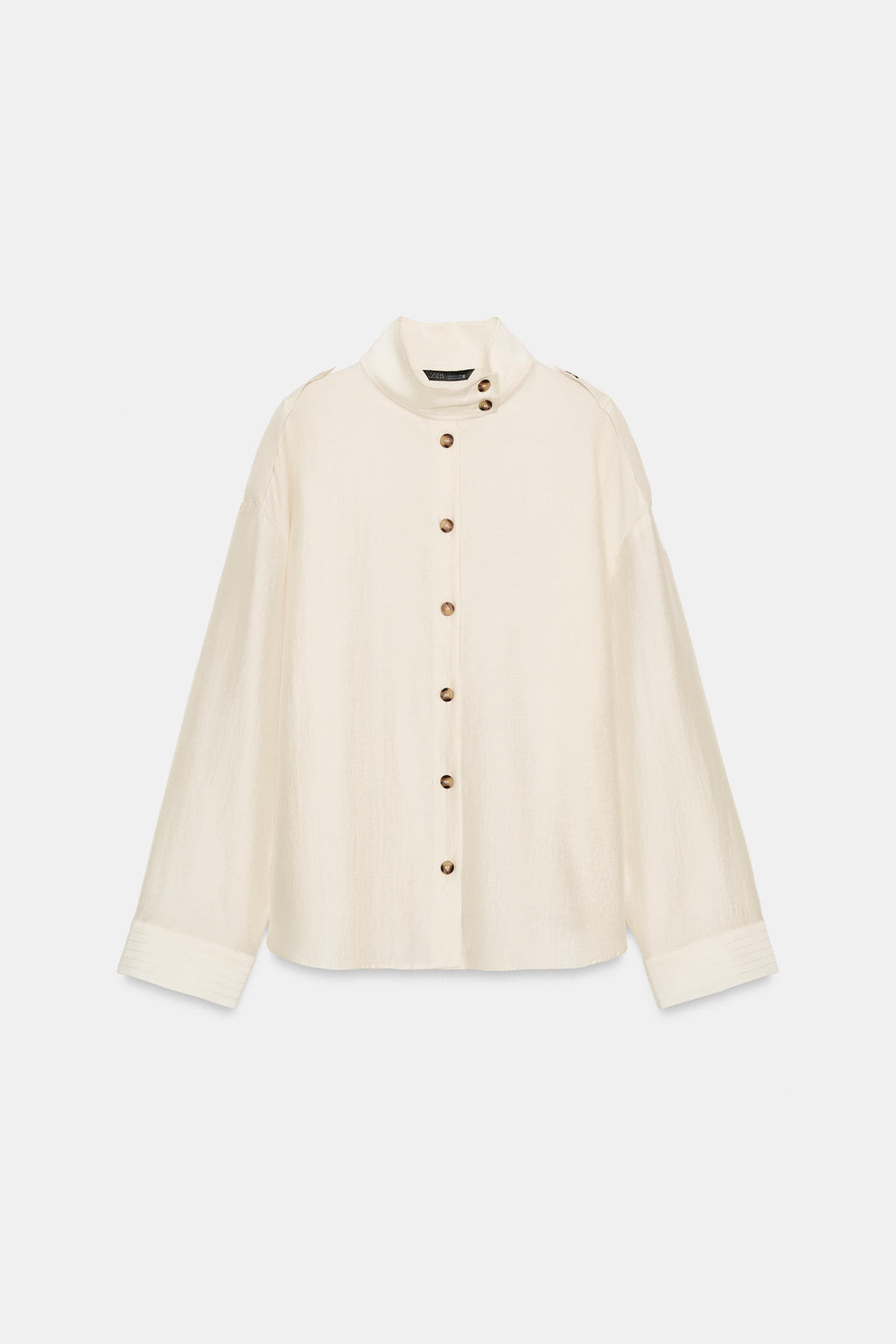 FLOWING HIGH NECK SHIRT - Zara фото 6