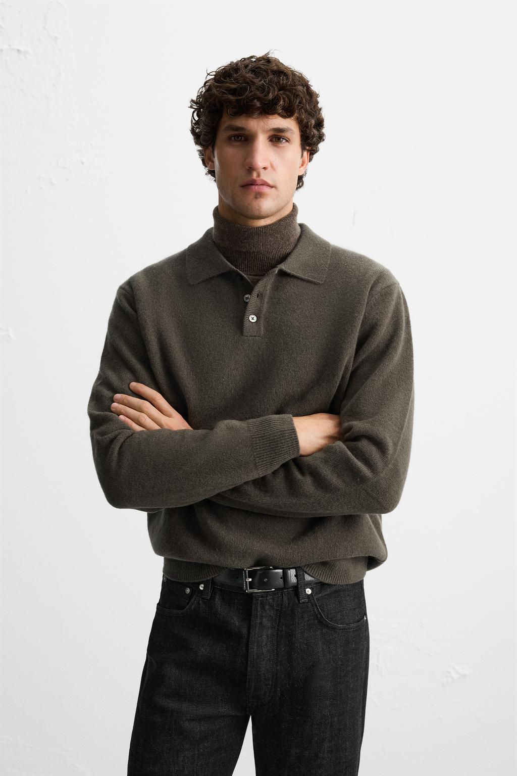 WOOL KNIT POLO SHIRT - Zara фото 2