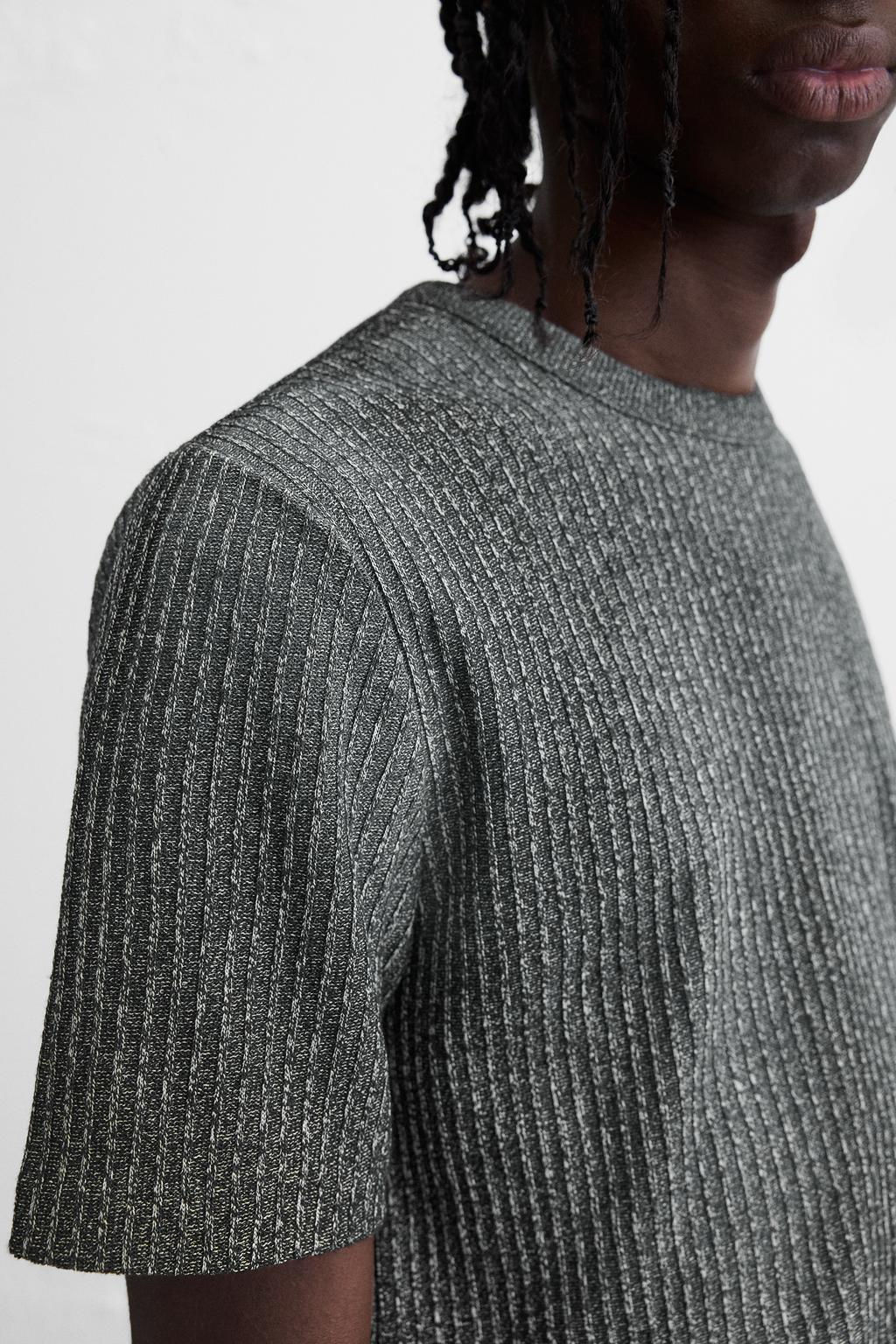 SPRAY PRINT KNIT T-SHIRT - Zara фото 5