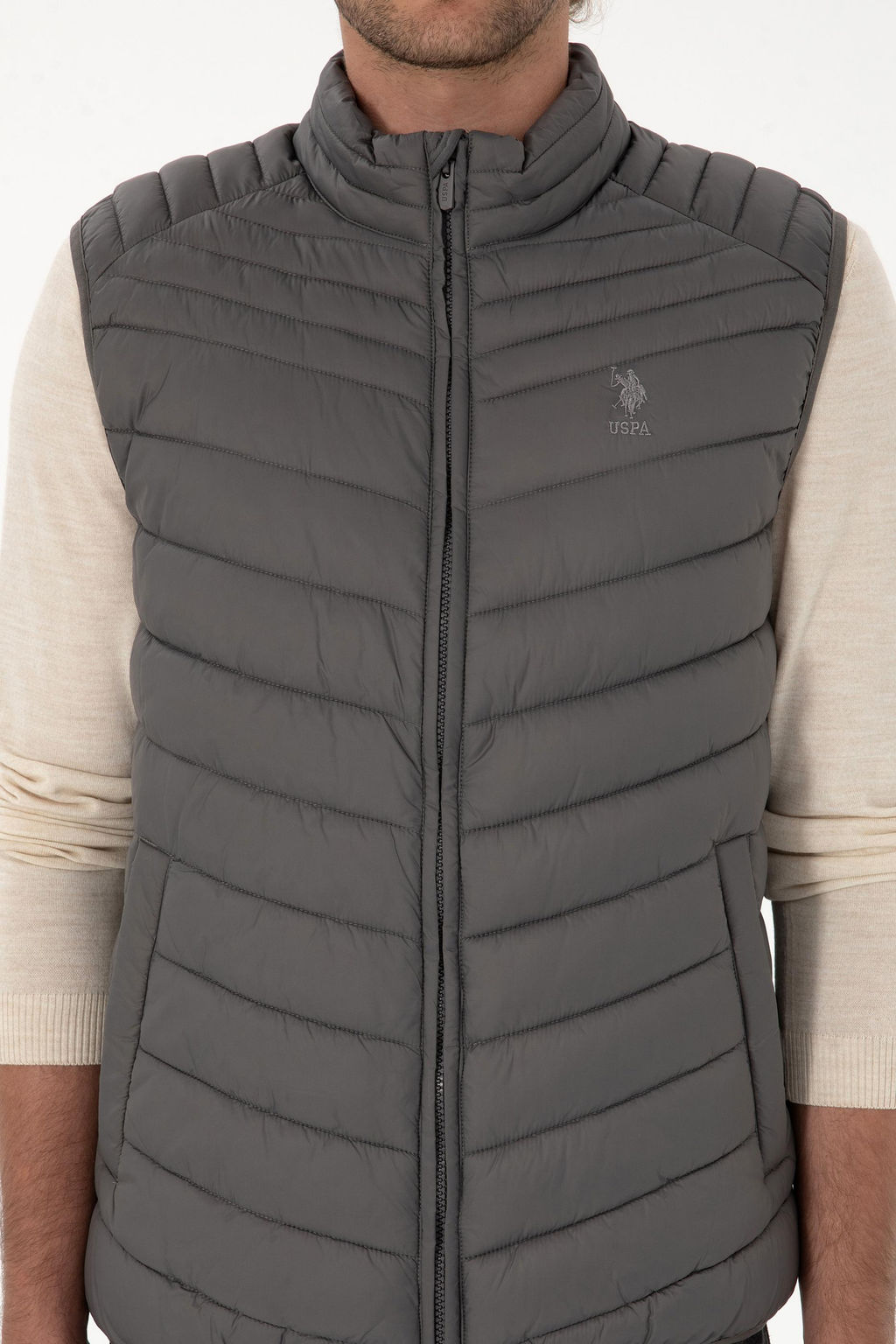 Erkek Gri Yelek Sepette S_rpriz _ndirim - U.s. polo assn фото 6