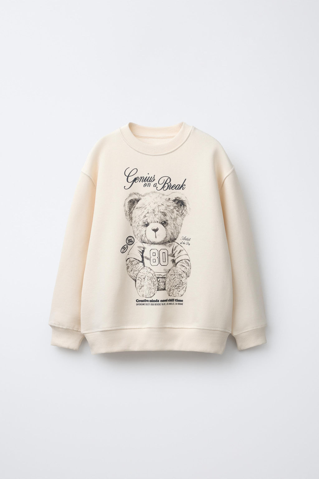 BEAR PRINT SWEATSHIRT