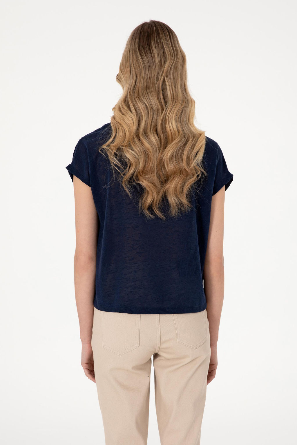 Kad_n Lacivert Ti__rt Sepette S_rpriz _ndirim - U.s. polo assn фото 5