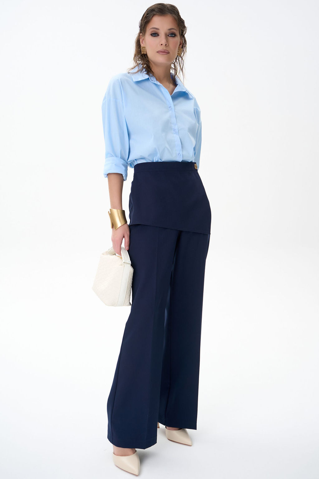 Брюки Агния (черника) - Эльза фото 16