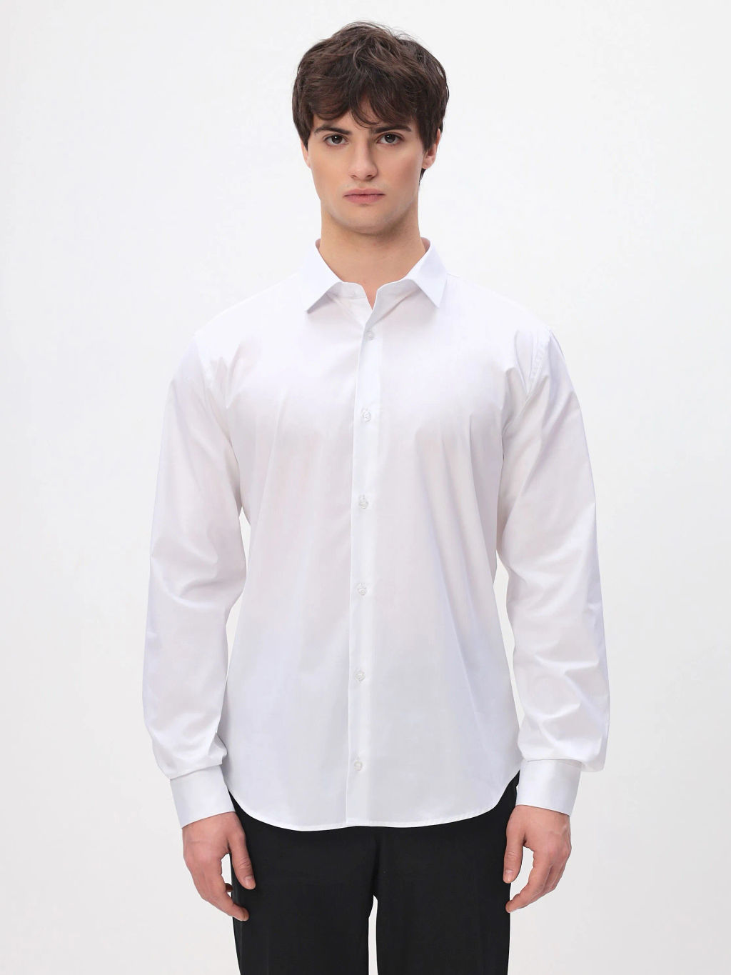 Сорочка мужская длинный рукав GREG 100/237/WH/ZVN_SL STRETCH  фото 9