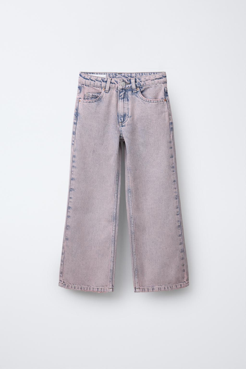 FADED WIDE-LEG JEANS