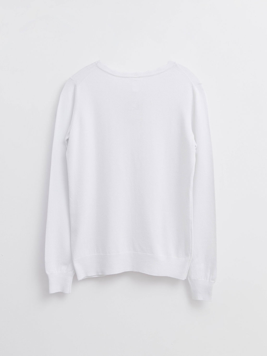 CONTE Джемпер с воланами из пряжи с вискозой LDK 104 optical white