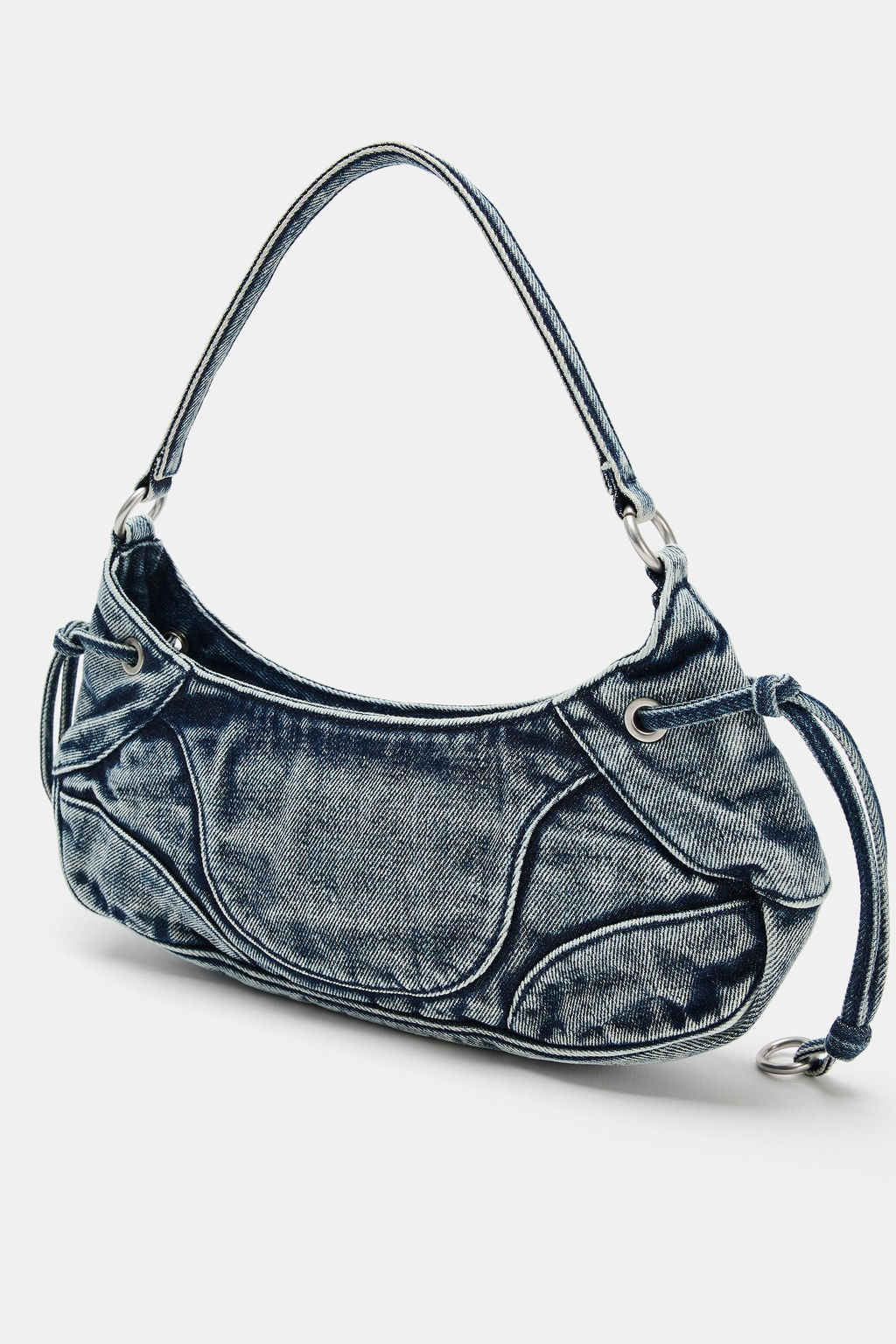 BOLSO DE HOMBRO DENIM / Azul Vaquero - Zara фото 4