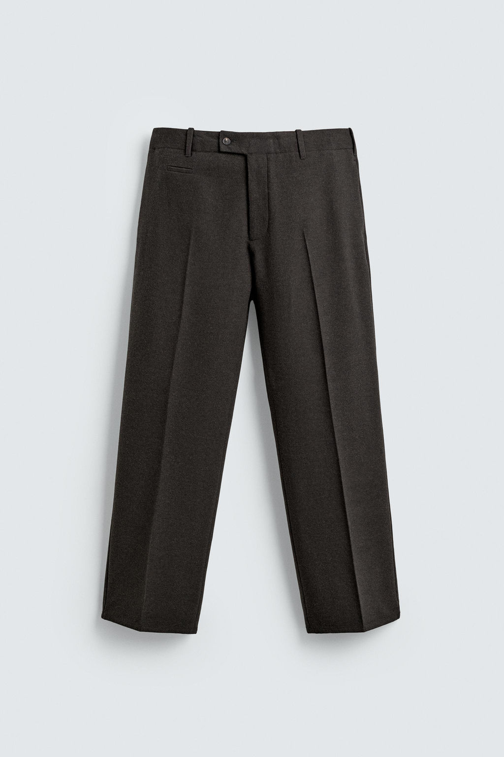 REGULAR FIT FLANNEL TROUSERS - Zara фото 7