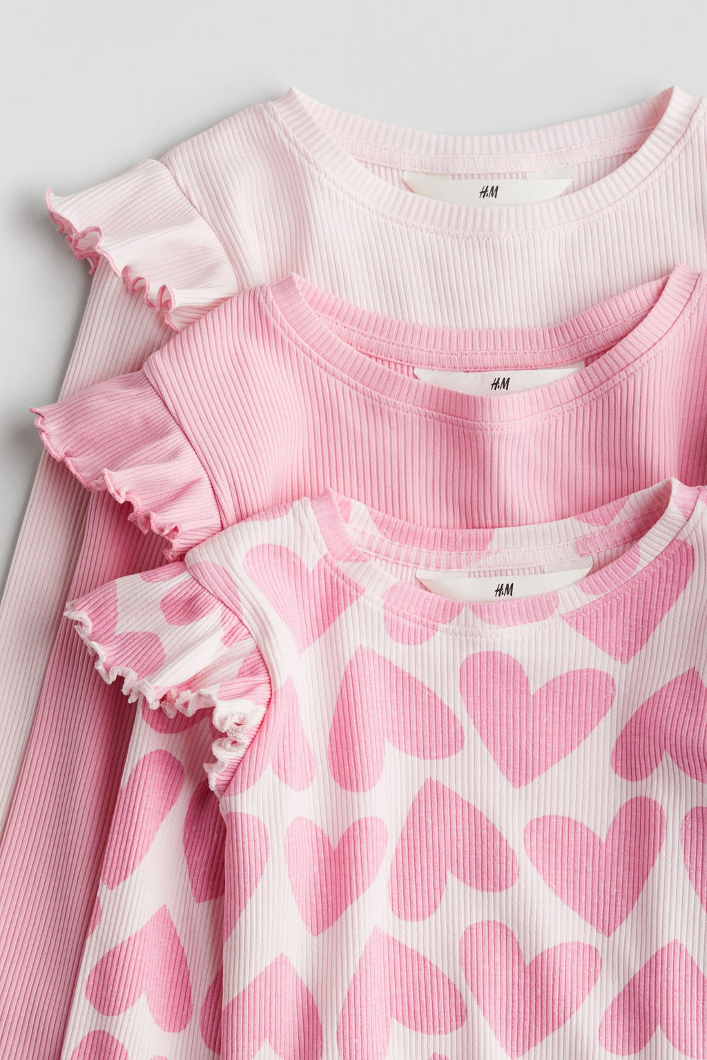 Pack de 3 camisetas de punto con volantes - H&m фото 2