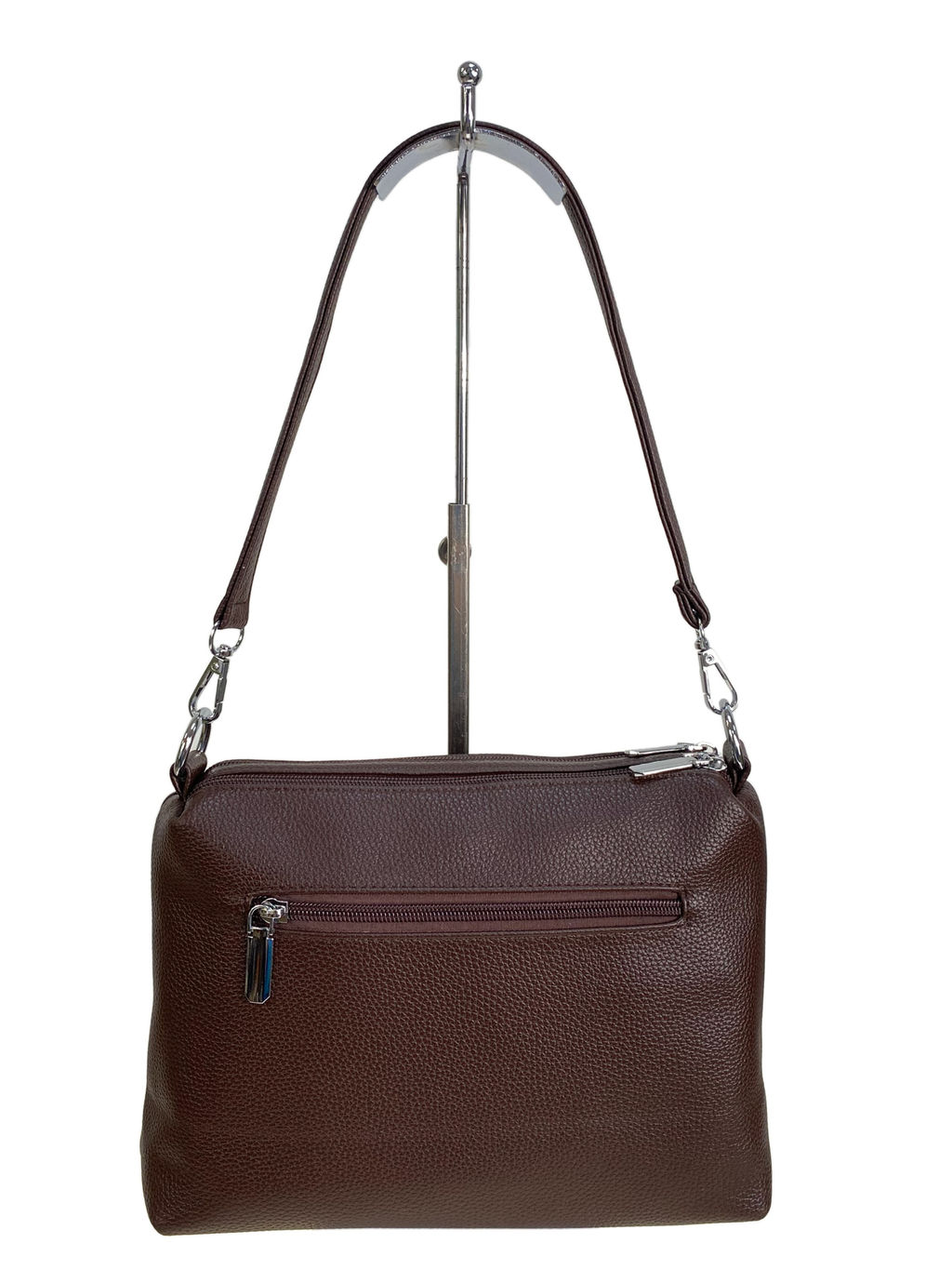 Женская сумка из искусственной кожи, цвет кофе - Greta фото 2