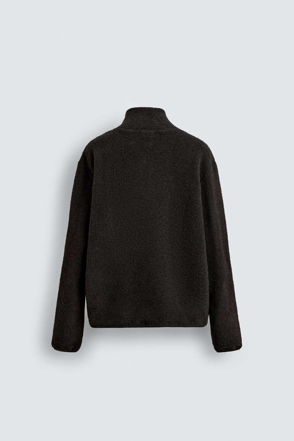 FAUX SHEARLING QUARTER-ZIP SWEATSHIRT - Zara фото 8