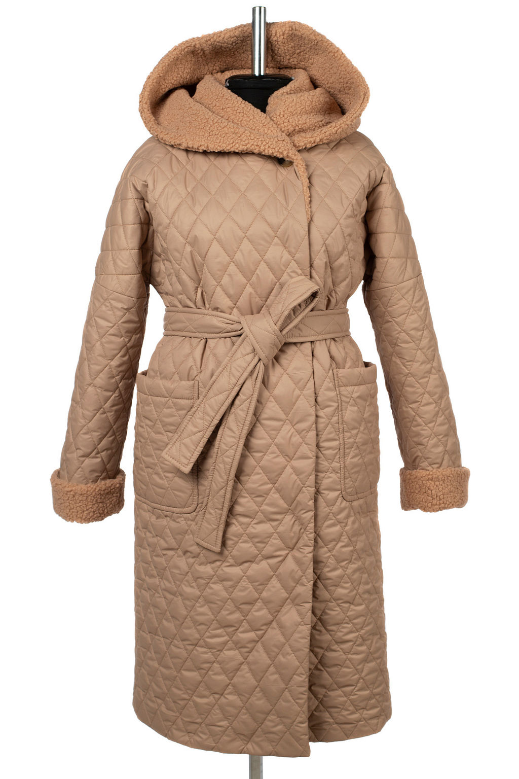 05-2133 Куртка женская зимняя (пояс) - El podio фото 8