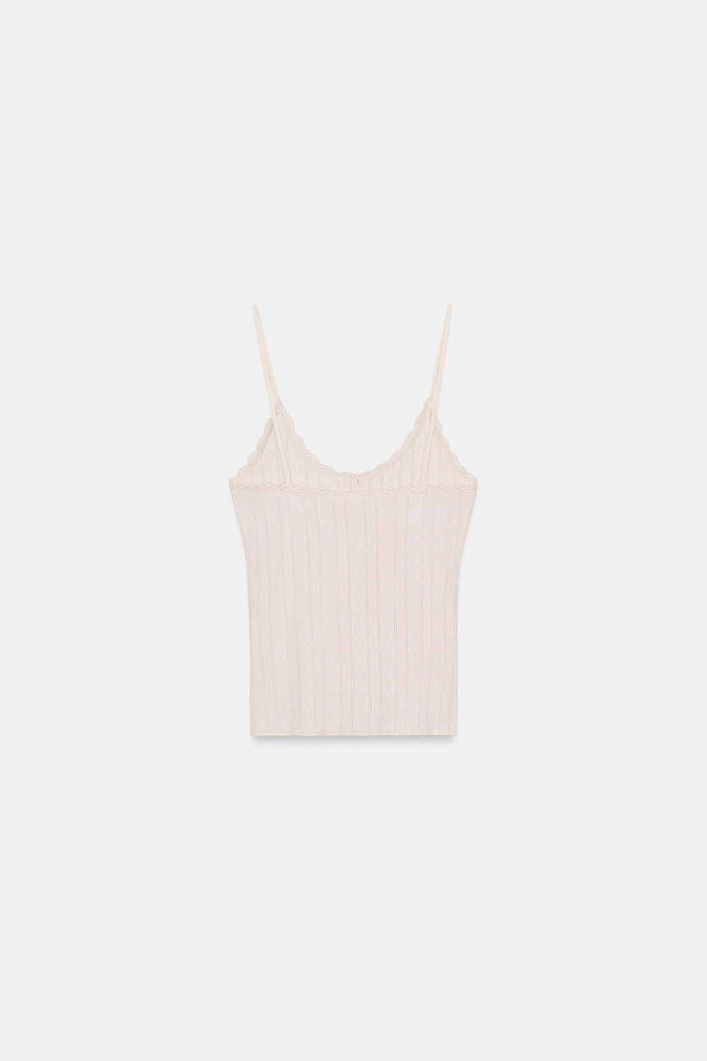 CAMISETA POINTELLE TIRANTES / Crudo - Zara фото 7
