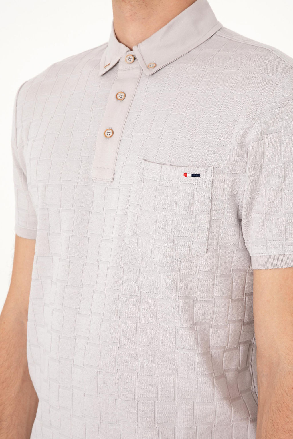 Erkek Slim Fit Polo Yaka A__k Gri Ti__rt Sepette S_rpriz _ndirim - U.s. polo assn фото 7