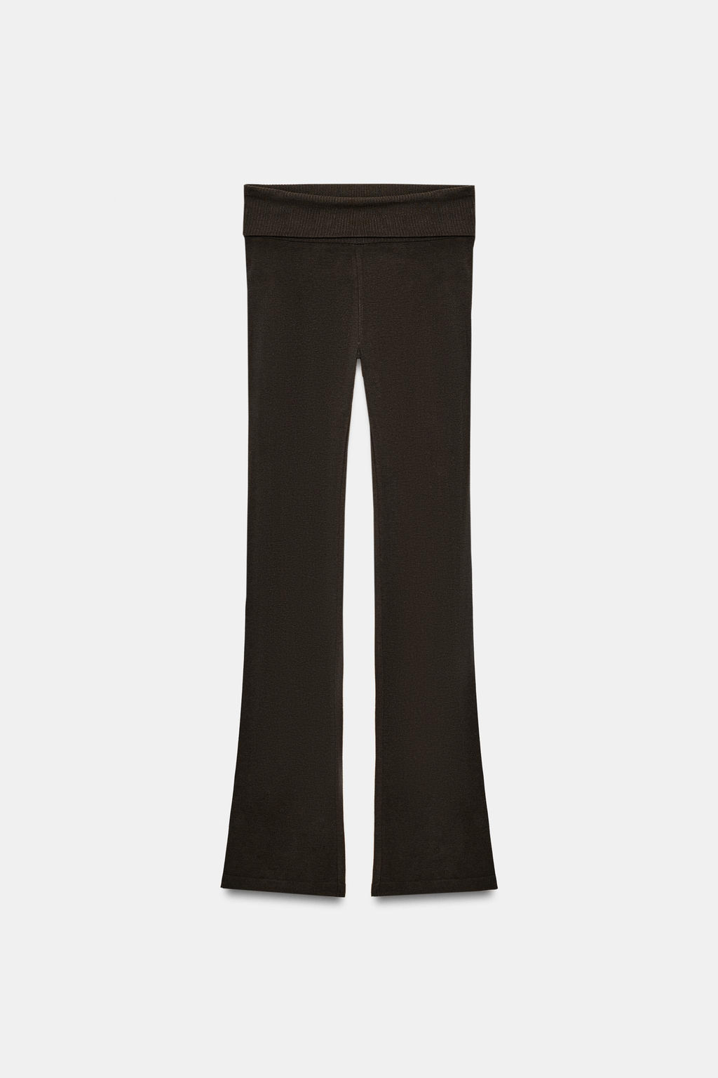 PANTAL?N FLARE SEAMLESS / marr?n vigor?