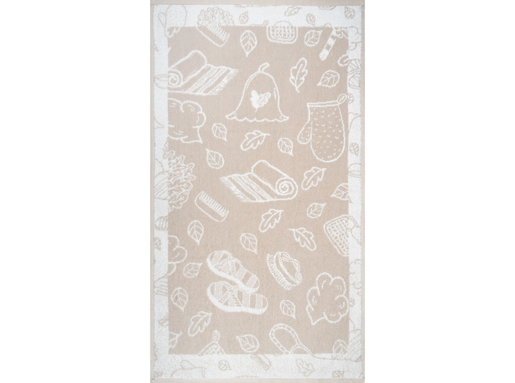 Полотенце махровое 6с103.512ж2 Атрибуты бани(лен3) 50х90см