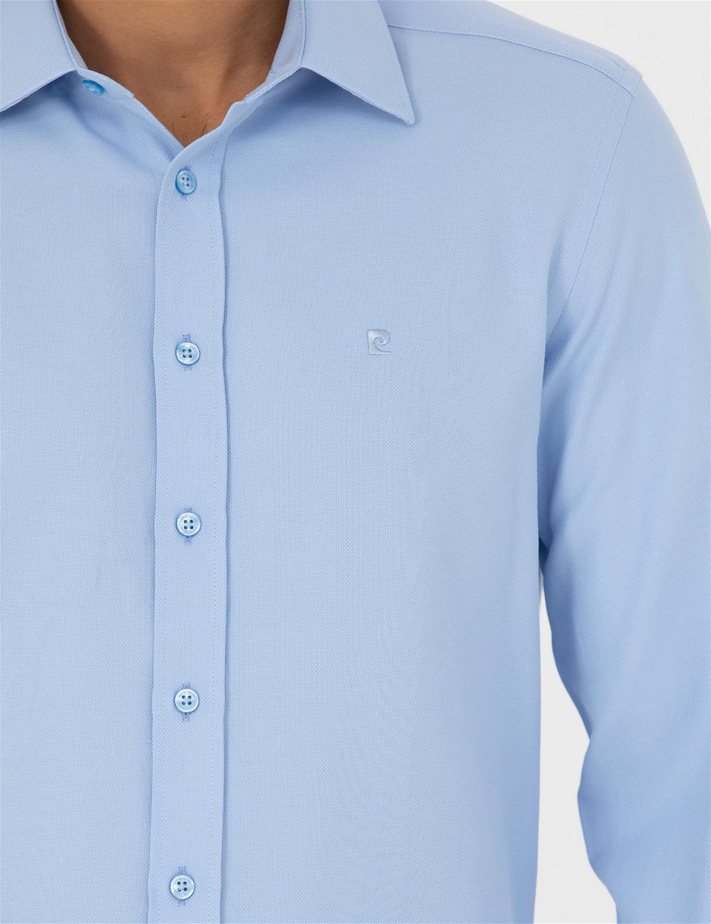 Koyu Mavi Slim Fit Uzun Kollu G_mlek - Pierre cardin фото 7
