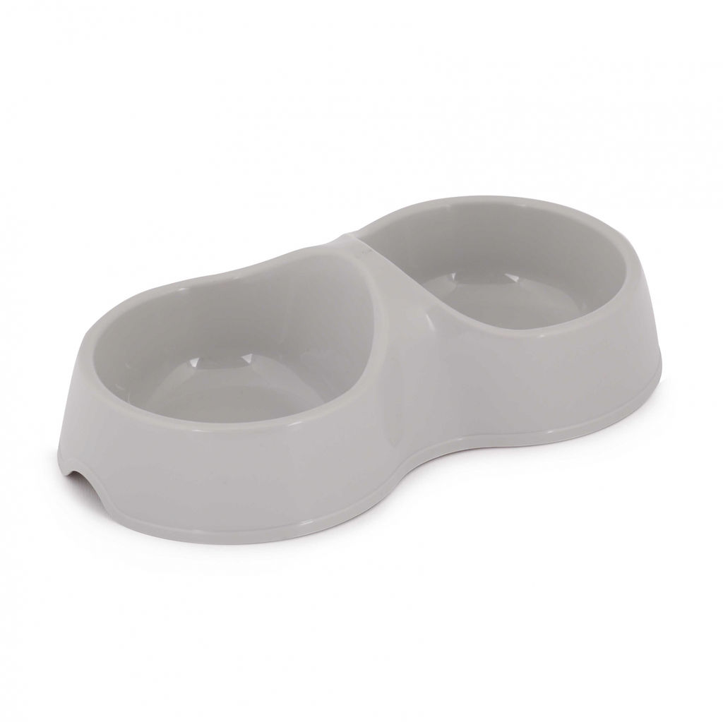 Миска для домашних животных 0,2 л двойная , рат. А(М8271), (М8272), М8620