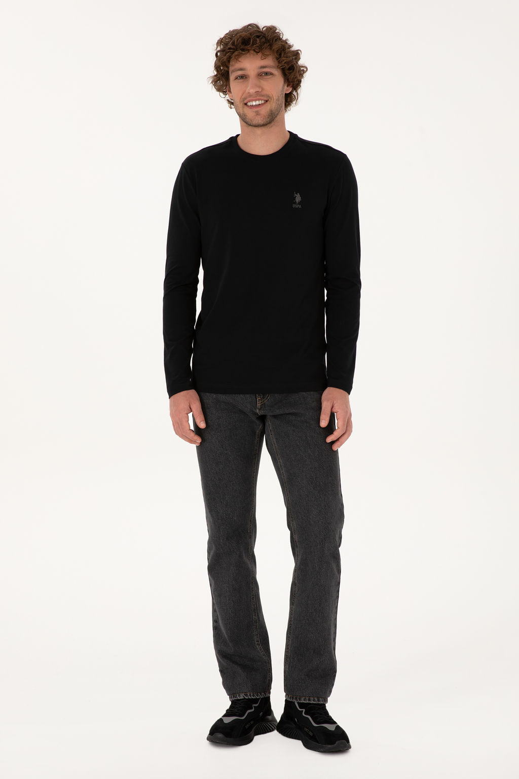 Erkek Siyah Basic Sweatshirt Sepette S_rpriz _ndirim - U.s. polo assn фото 10