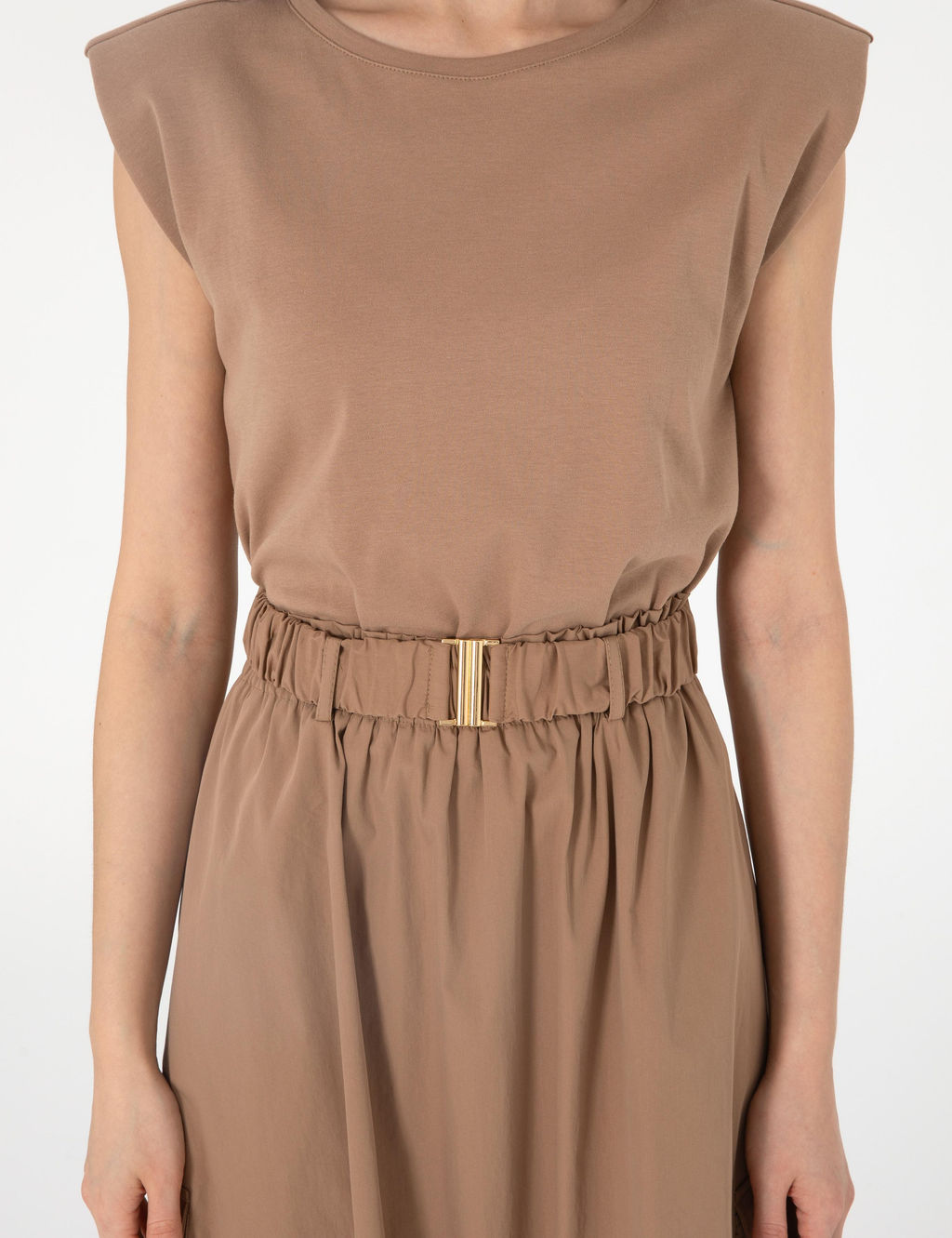 Kahverengi Regular Fit Dokuma Elbise - Pierre cardin фото 5