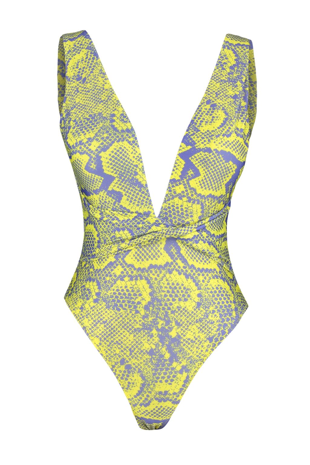 Hayvan Desenli Derin Dekolteli Normal Paca Mayo TBESS23MA00369