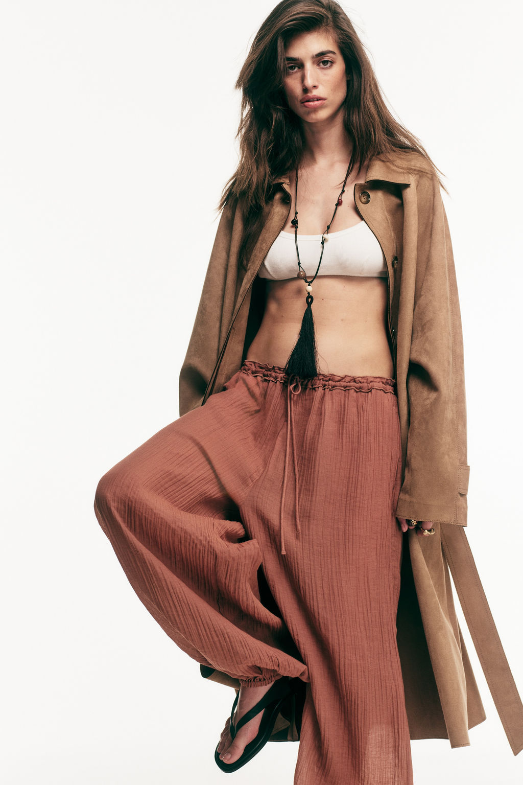 Pantal?n globo con cord?n de ajuste - H&m фото 5