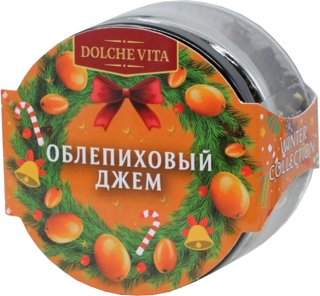 Dolche Vita. Новый год. Элитный. Облепиховый джем 50 гр. стекл.банка