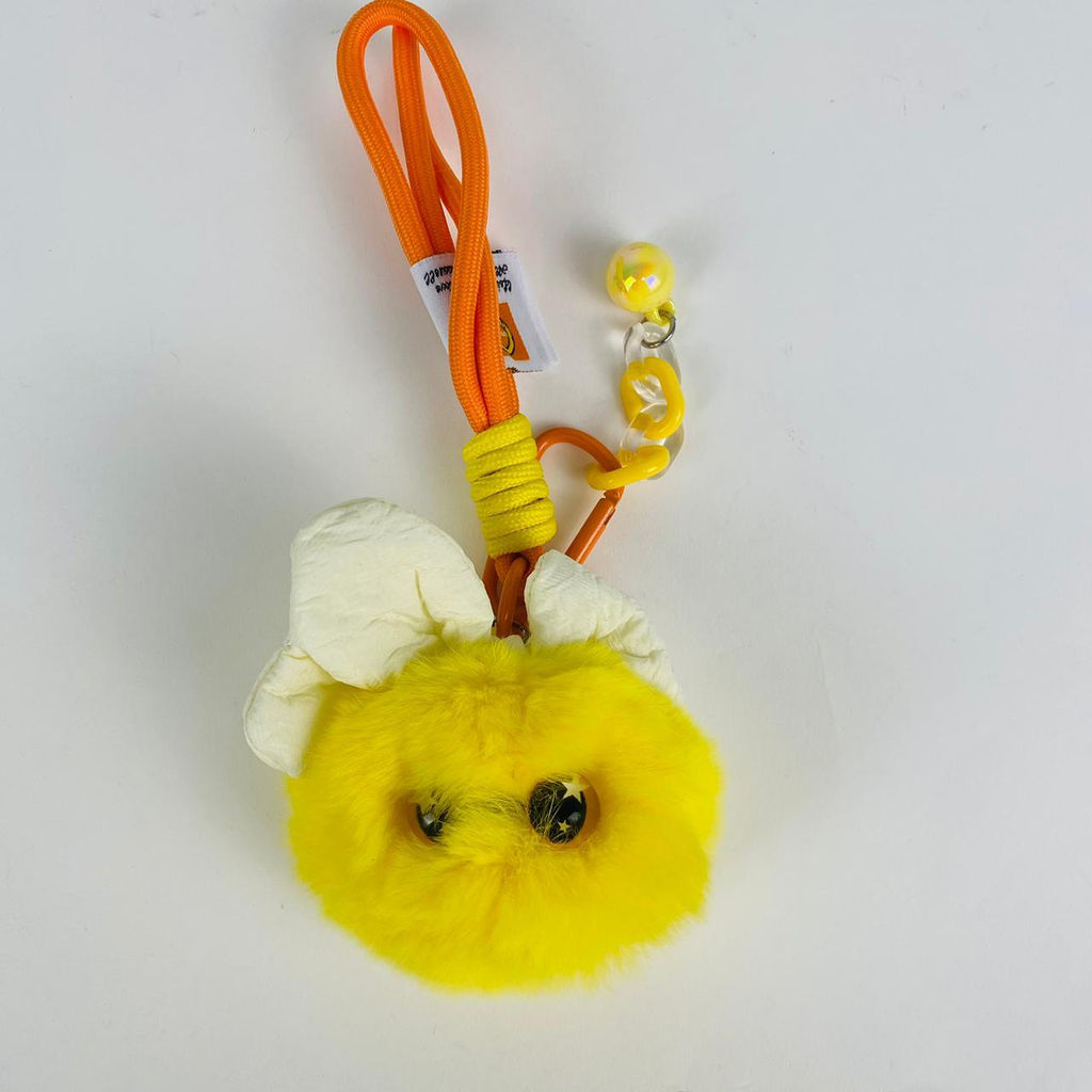 Мягкая игрушка брелок Помпон с бантиком 12 шт в уп в ассортименте - Storyland фото 4