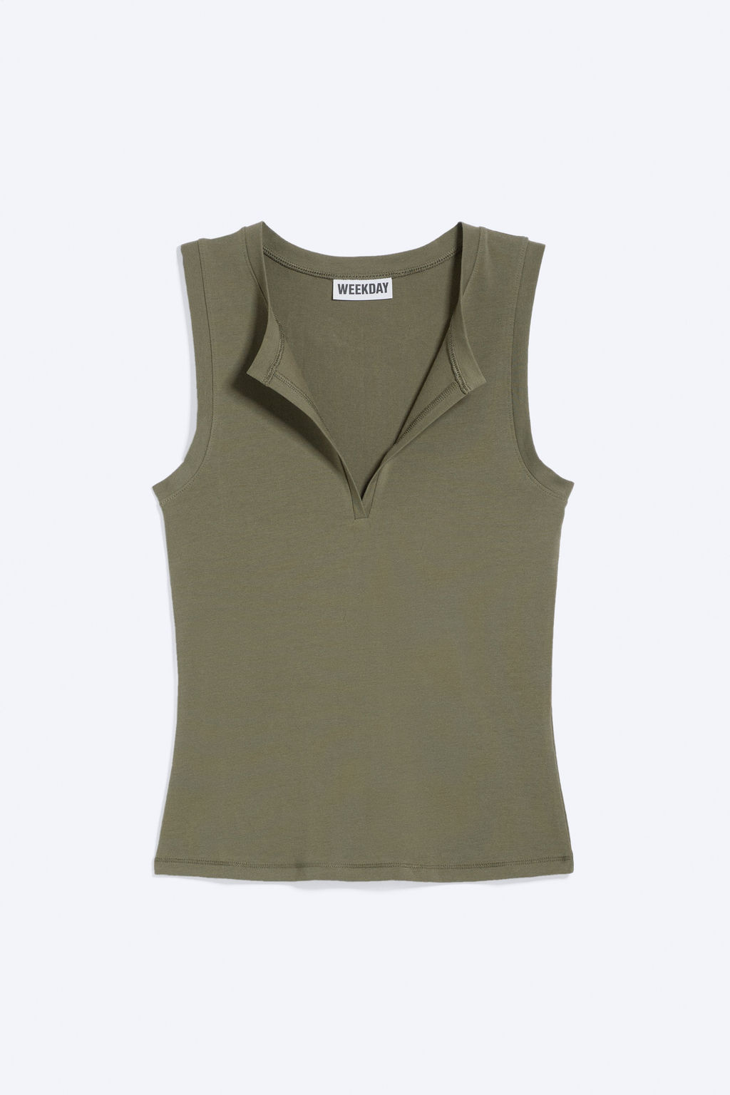 Top sin mangas con cuello en V - H&m фото 5