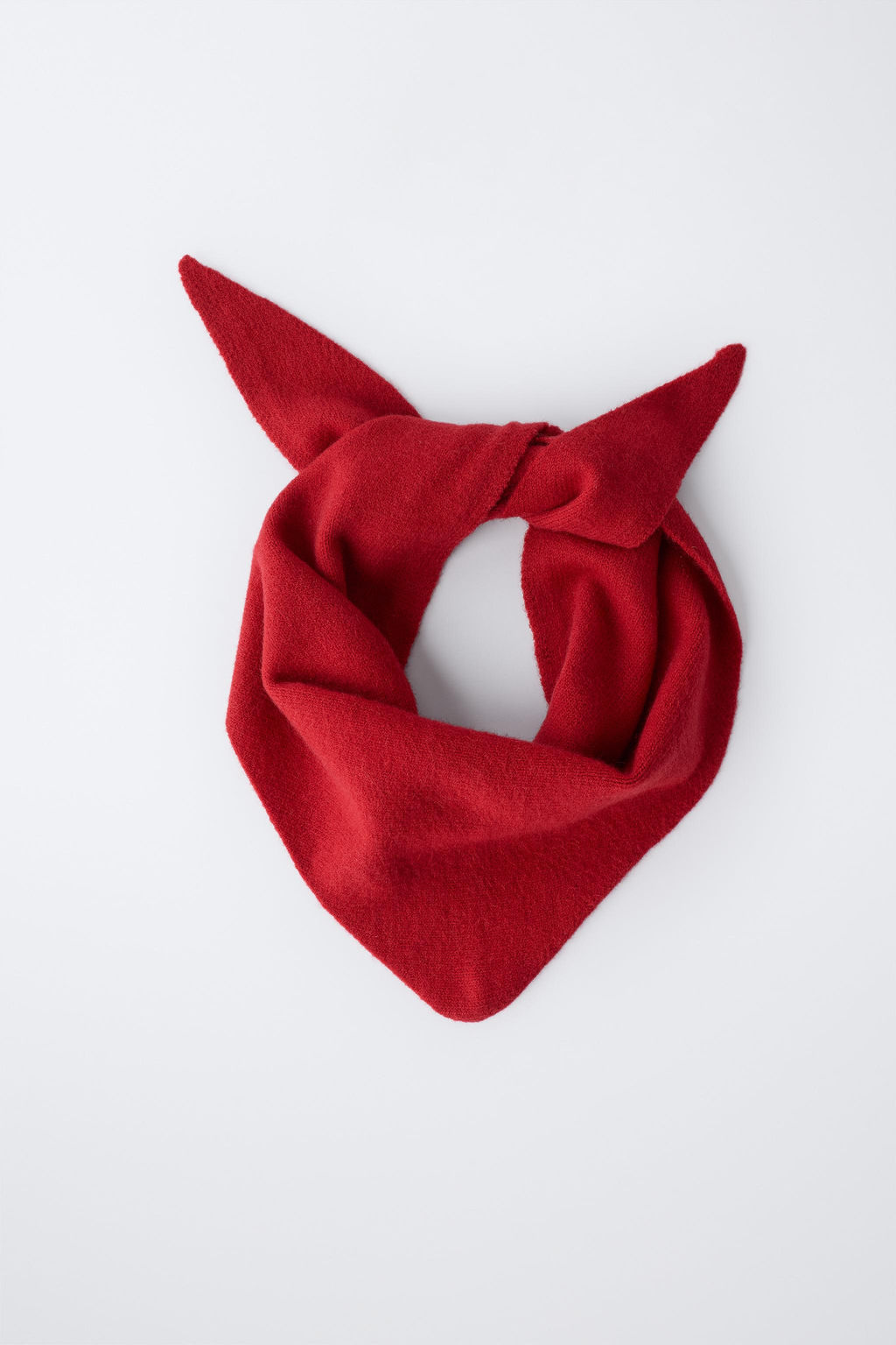 FINE KNIT TRIANGULAR SCARF - Zara фото 2