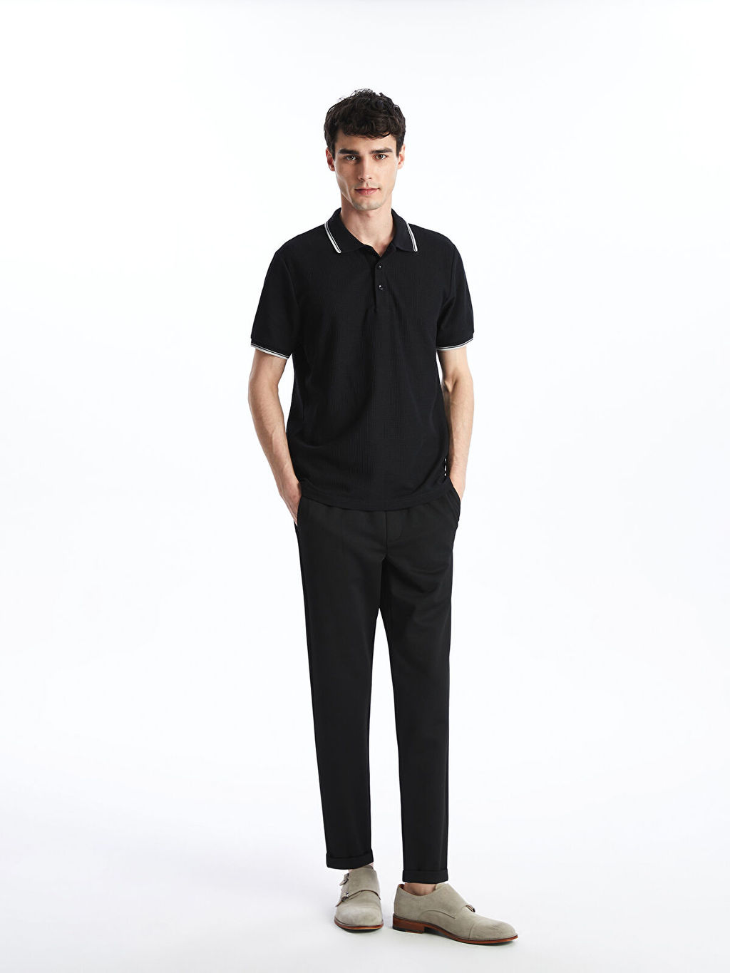 LC Waikiki Siyah Slim Fit Erkek Pantolon