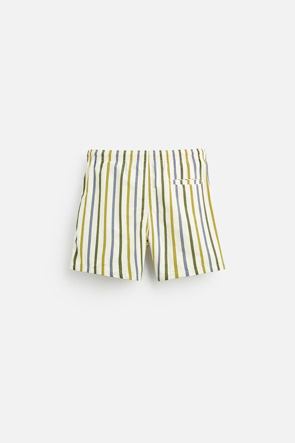 REGULAR STRIPED SWIMMING TRUNKS - Zara фото 2