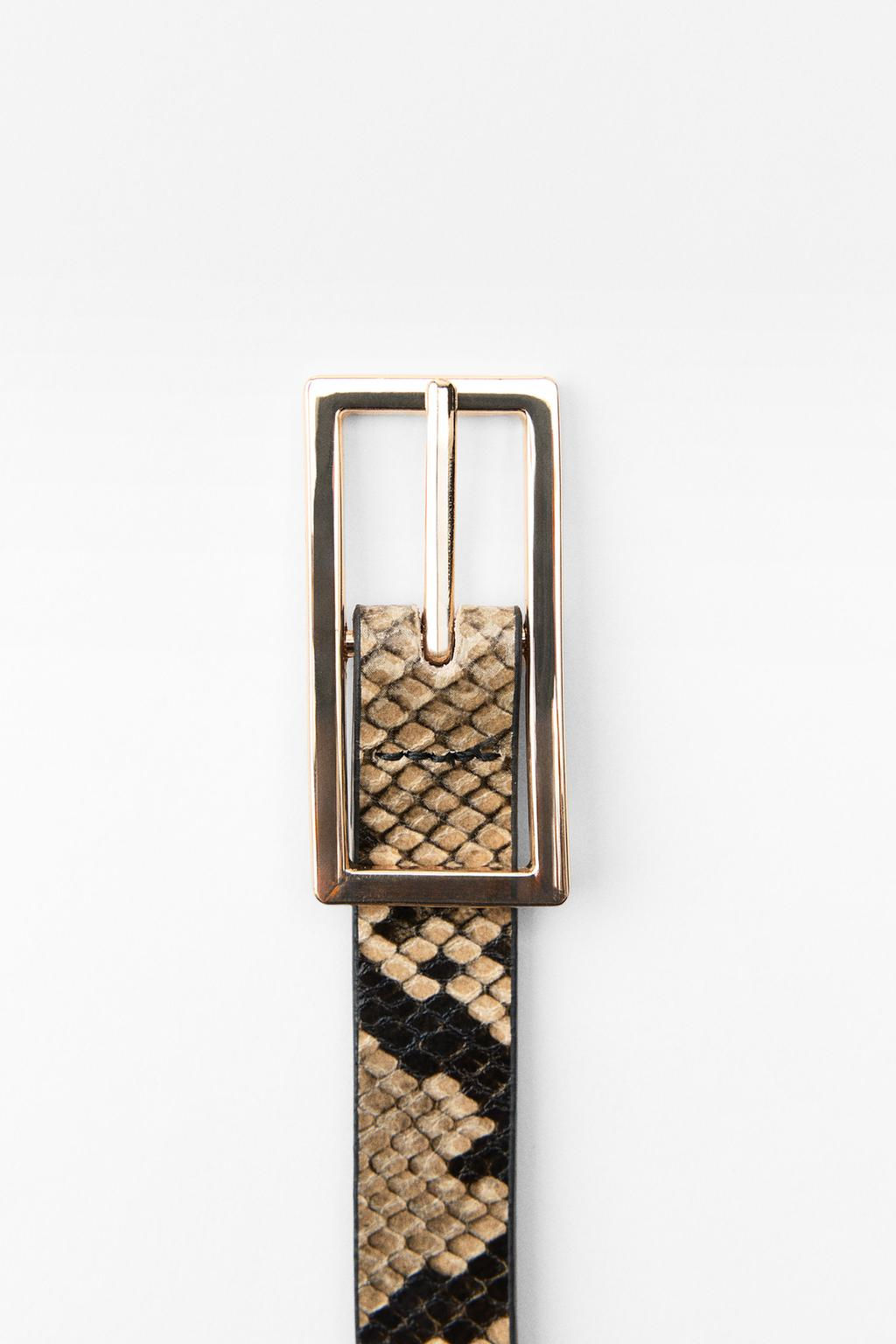 ANIMAL PRINT SLIM BELT - Zara фото 5