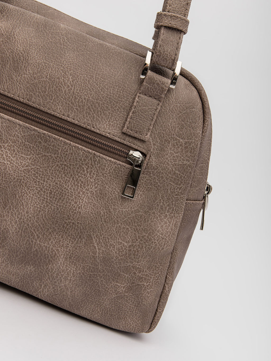 Серо-коричневая сумка классическая S.Lavia  фото 4