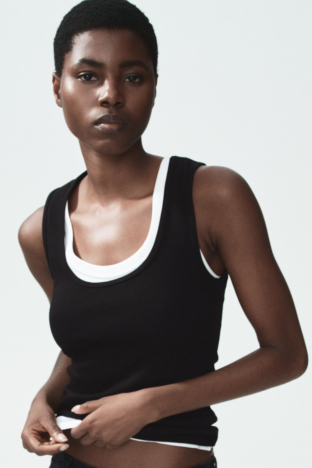 Camiseta sin mangas en algod?n - H&m фото 4