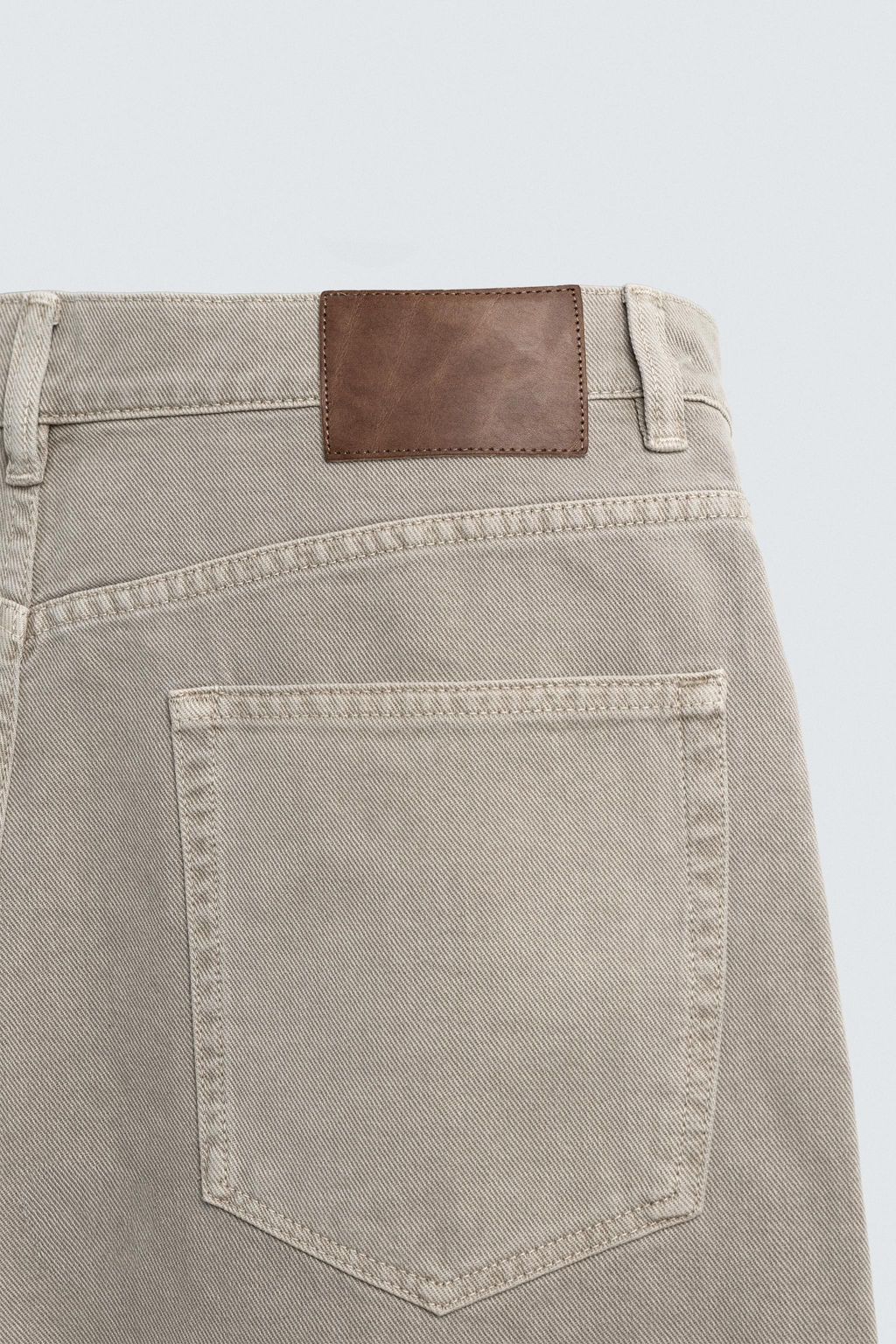 JEANS STRAIGHT FIT LAVADO / Beige claro - Zara фото 11