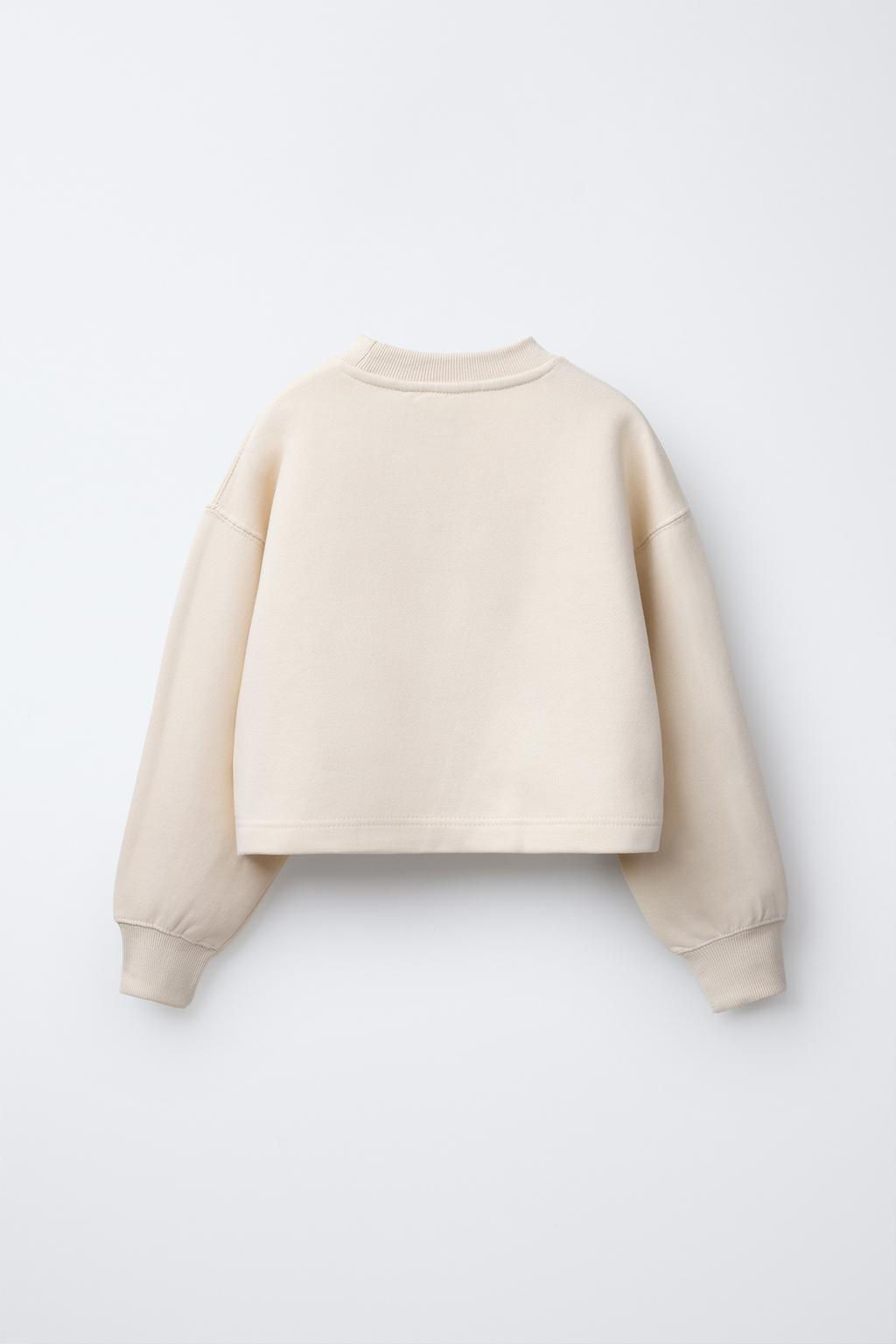 CROPPED SWEATSHIRT AND BELL BOTTOM TROUSERS SET - Zara фото 12