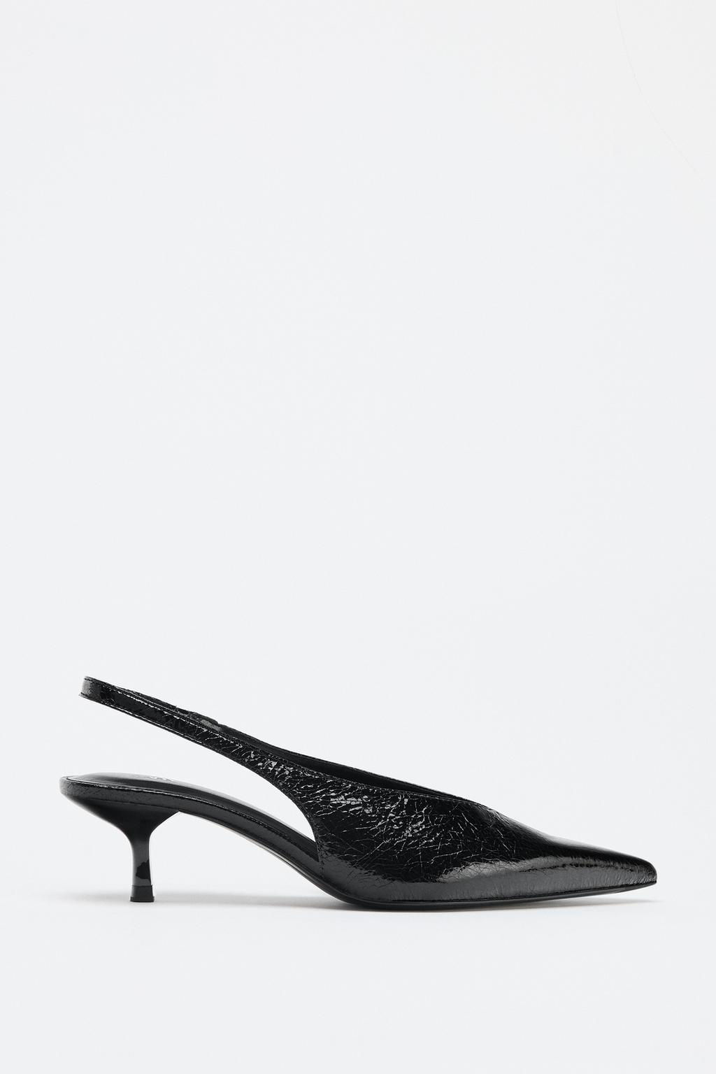 SLINGBACK HIGH-HEEL SHOES - Zara фото 4