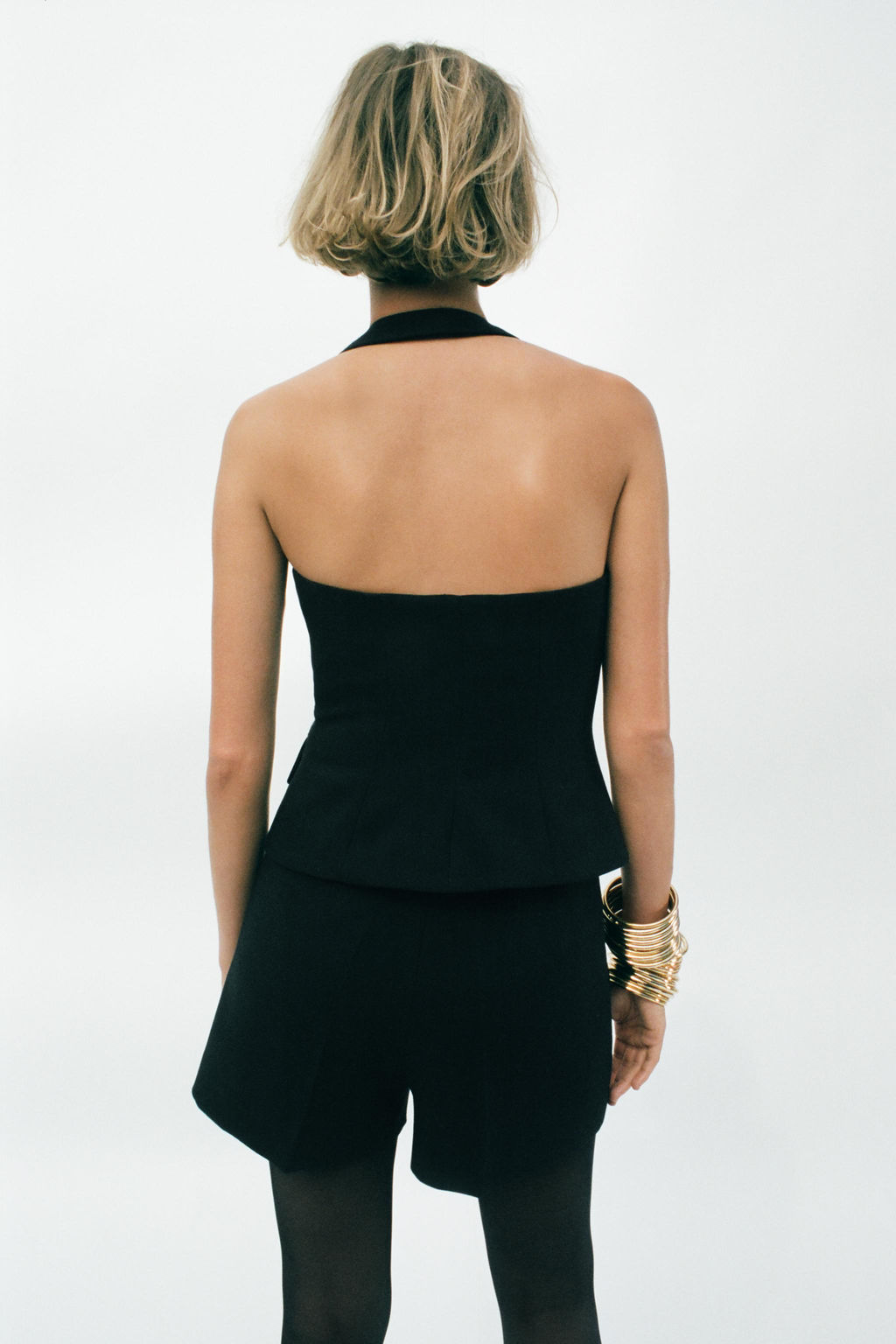 HALTER NECK TUXEDO WAISTCOAT