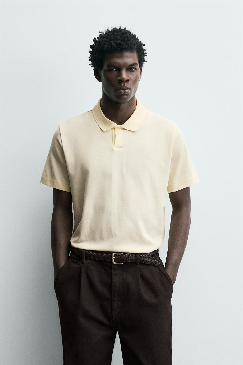 REGULAR FIT POLO SHIRT - Zara фото 10