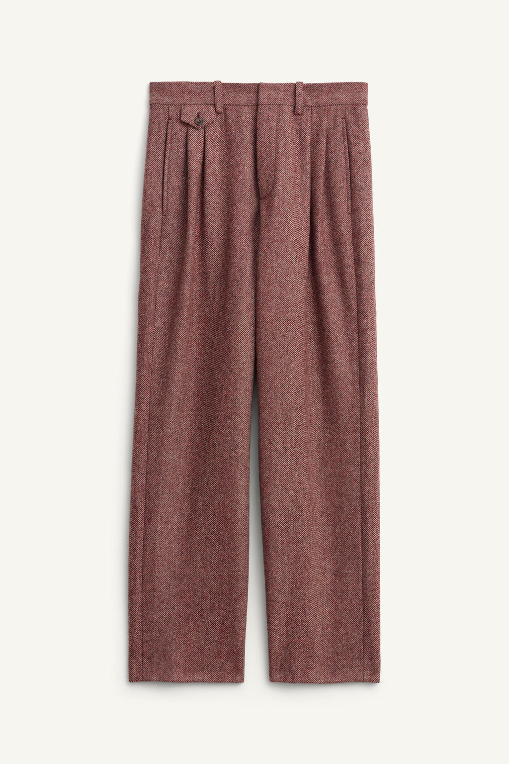 LIMITED EDITION HERRINGBONE WOOL TROUSERS - Zara фото 6