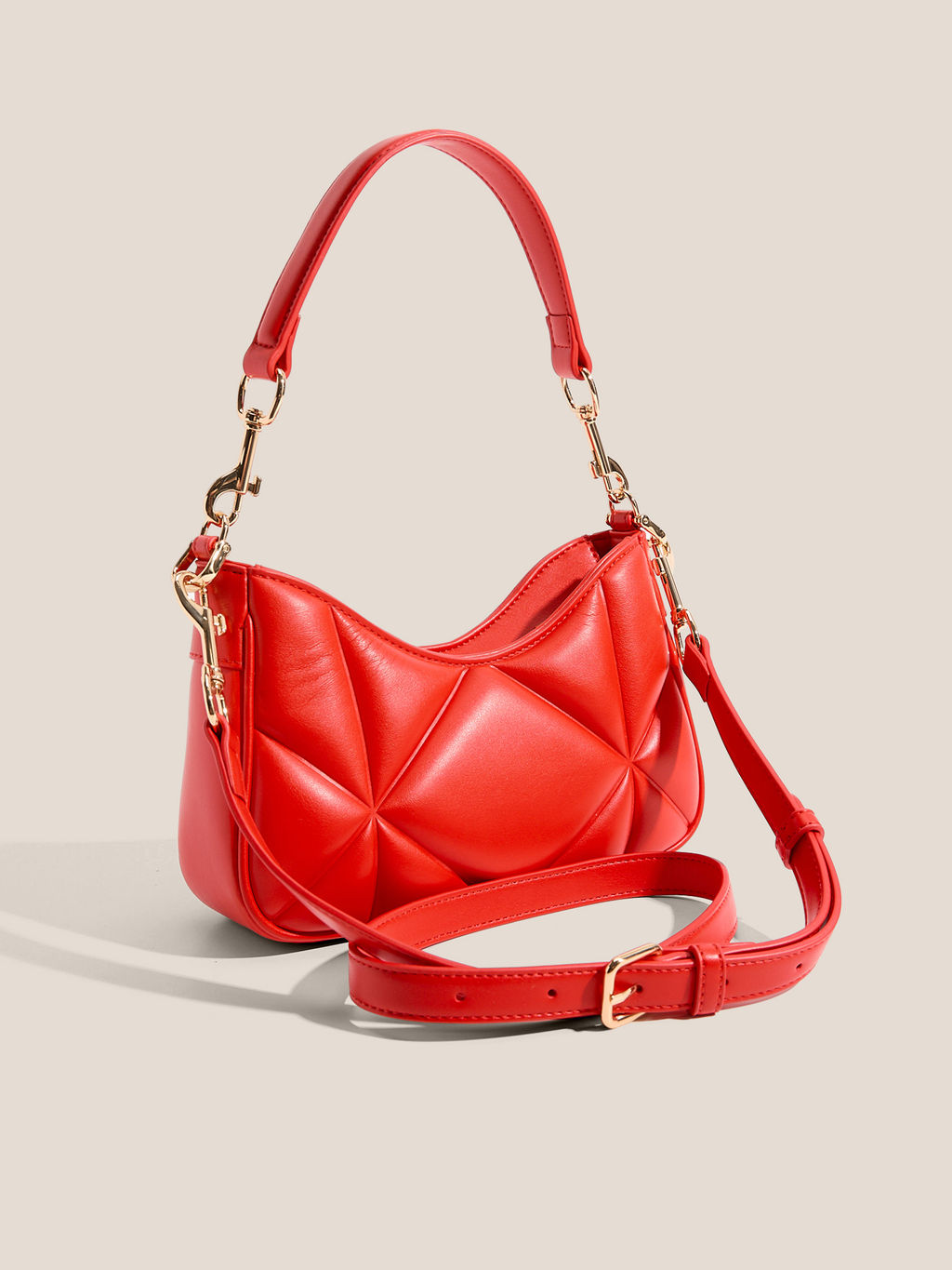 Женская сумка на плечо LOVE MOSCHINO EMBOSSED Q Артикул 4561075, рубиновый  фото 3