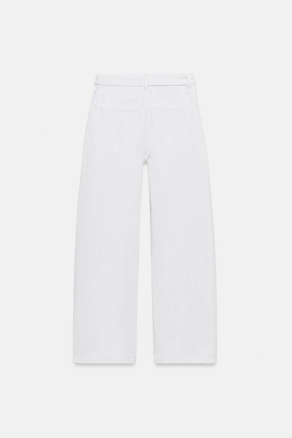 JEANS CINTURA DOBLADA TRF TIRO MEDIO / Crudo - Zara фото 6