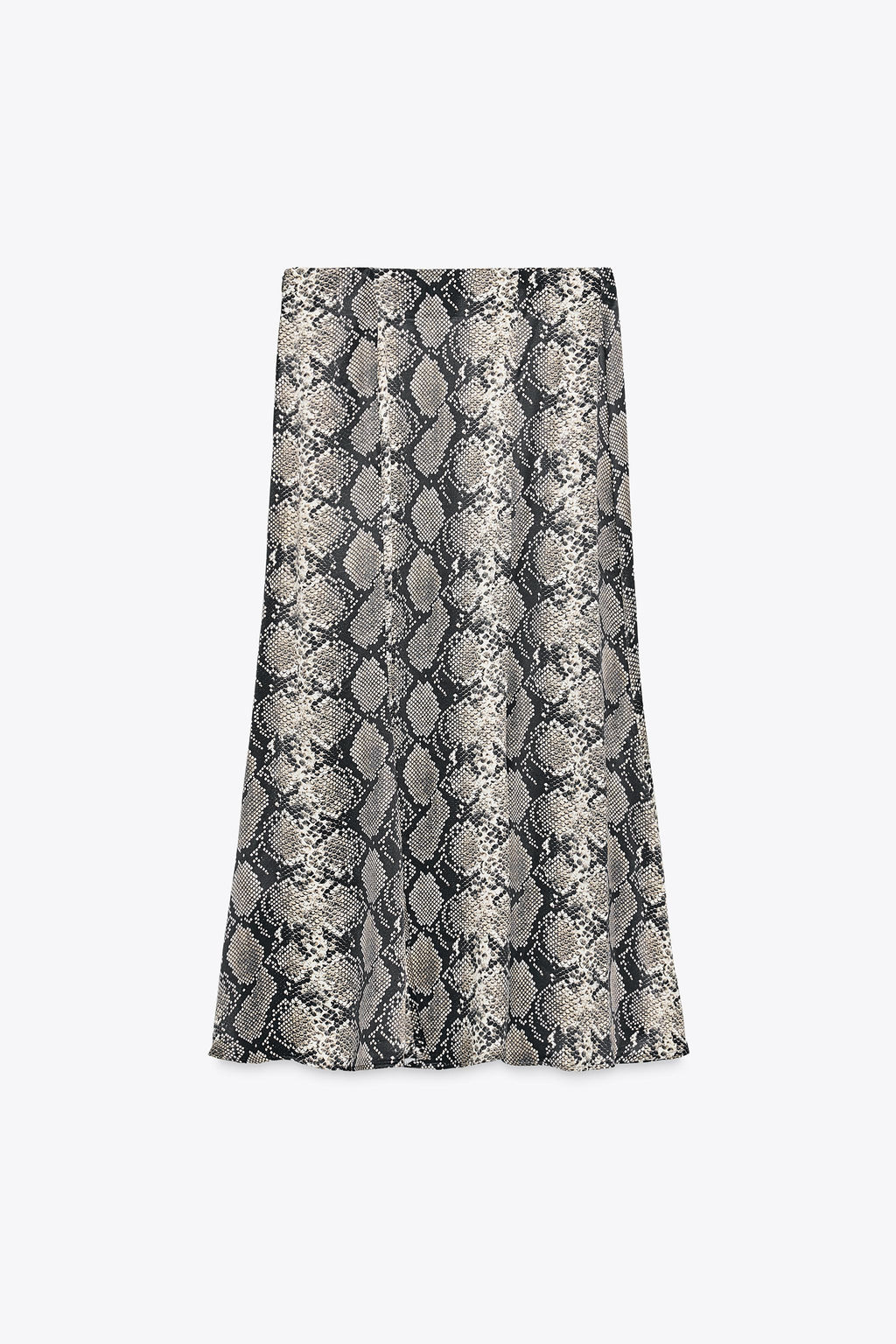 ANIMAL PRINT SATIN MIDI SKIRT - Zara фото 9
