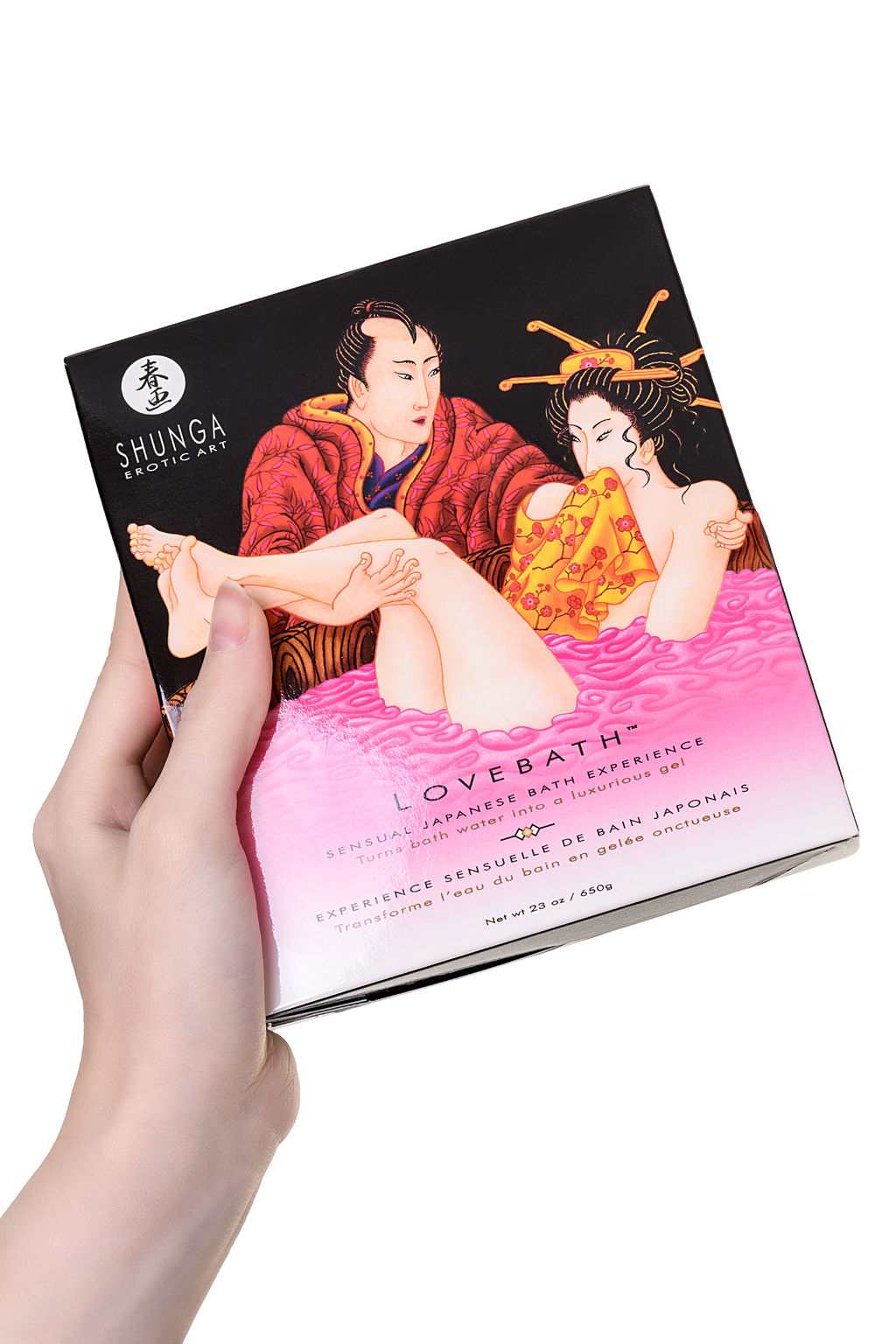 Порошок для принятия ванны Shunga серии LOVEBATH Фрукты Дракона, розовый, 650 гр