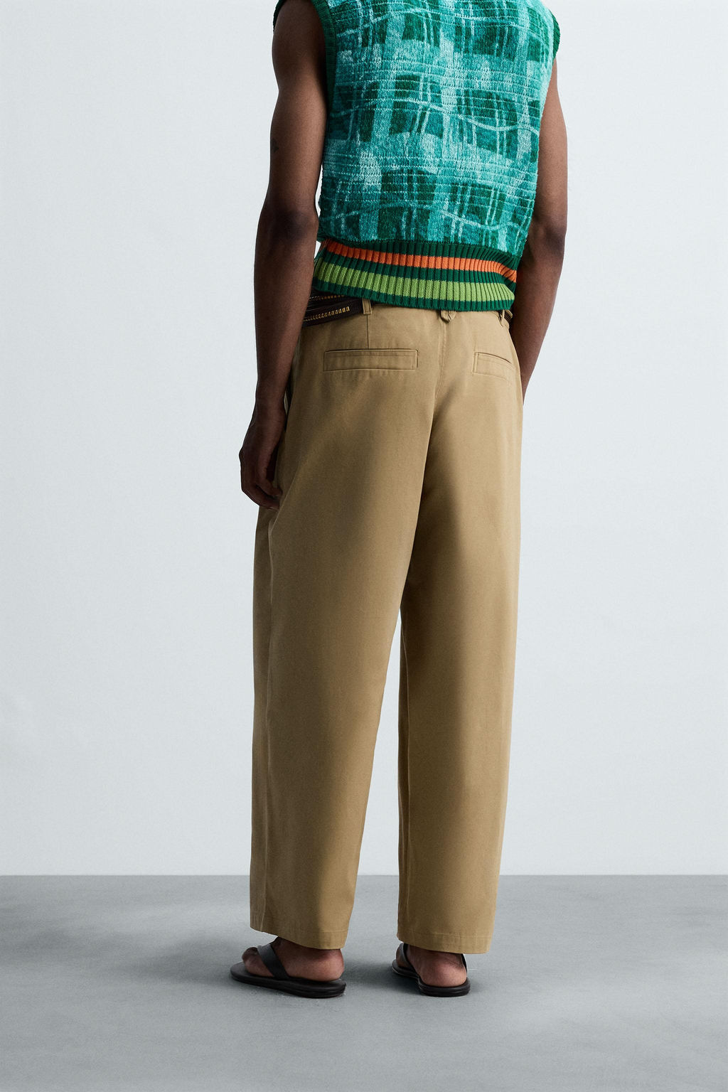 PLEATED WIDE-LEG TROUSERS - Zara фото 3