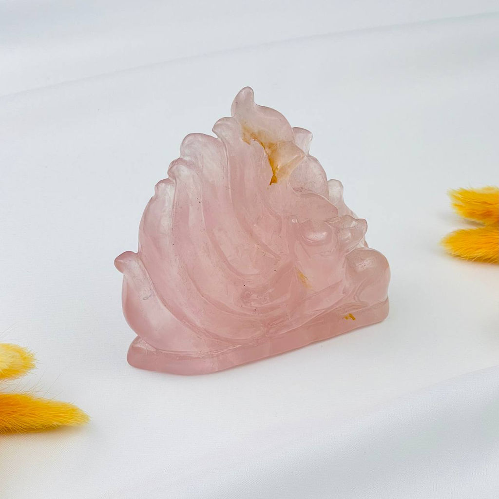 Лиса Кицунэ из Розового кварца - Радуга самоцветов фото 4